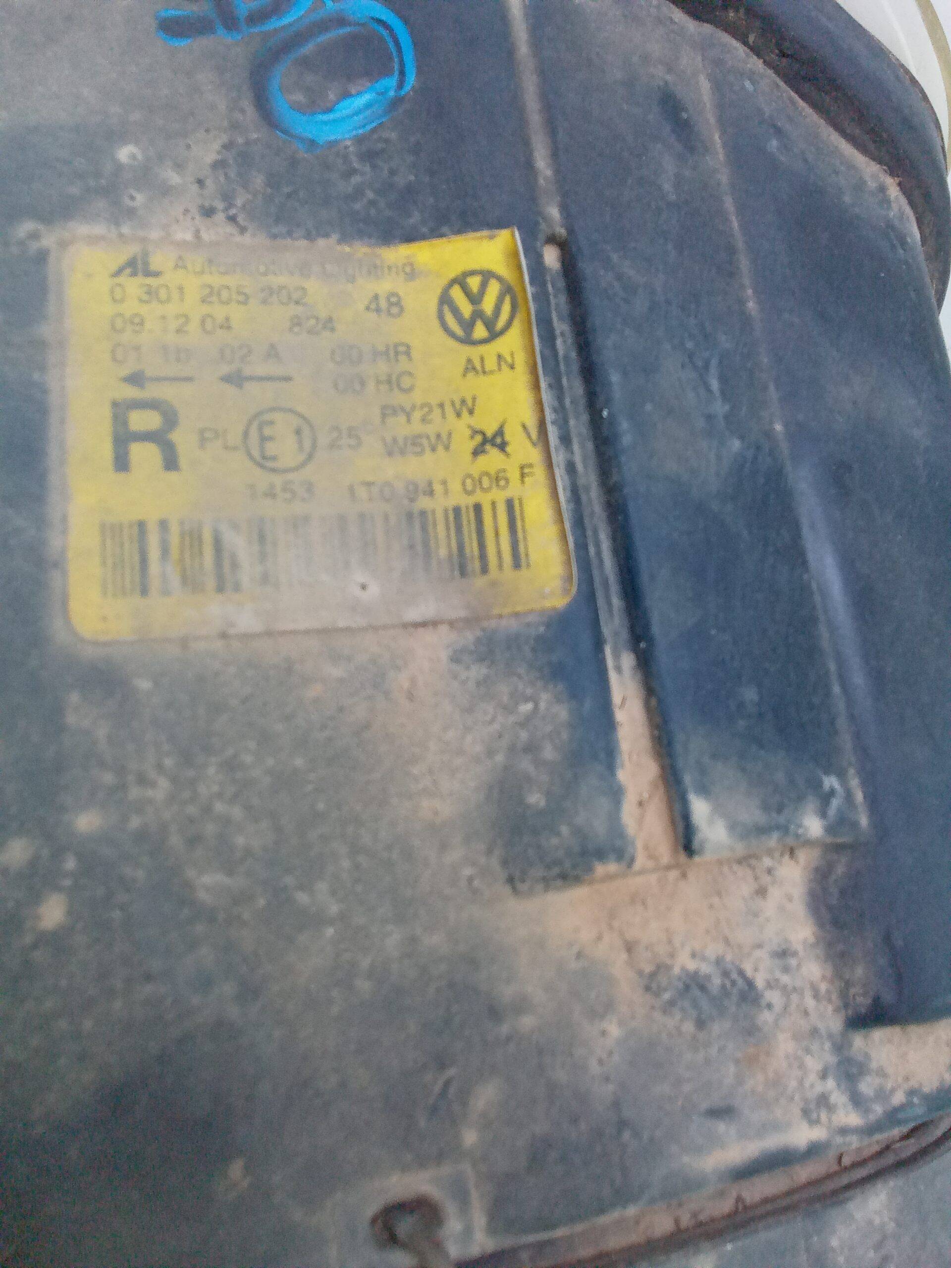 Faro derecho volkswagen touran (1t1)(02.2003->)