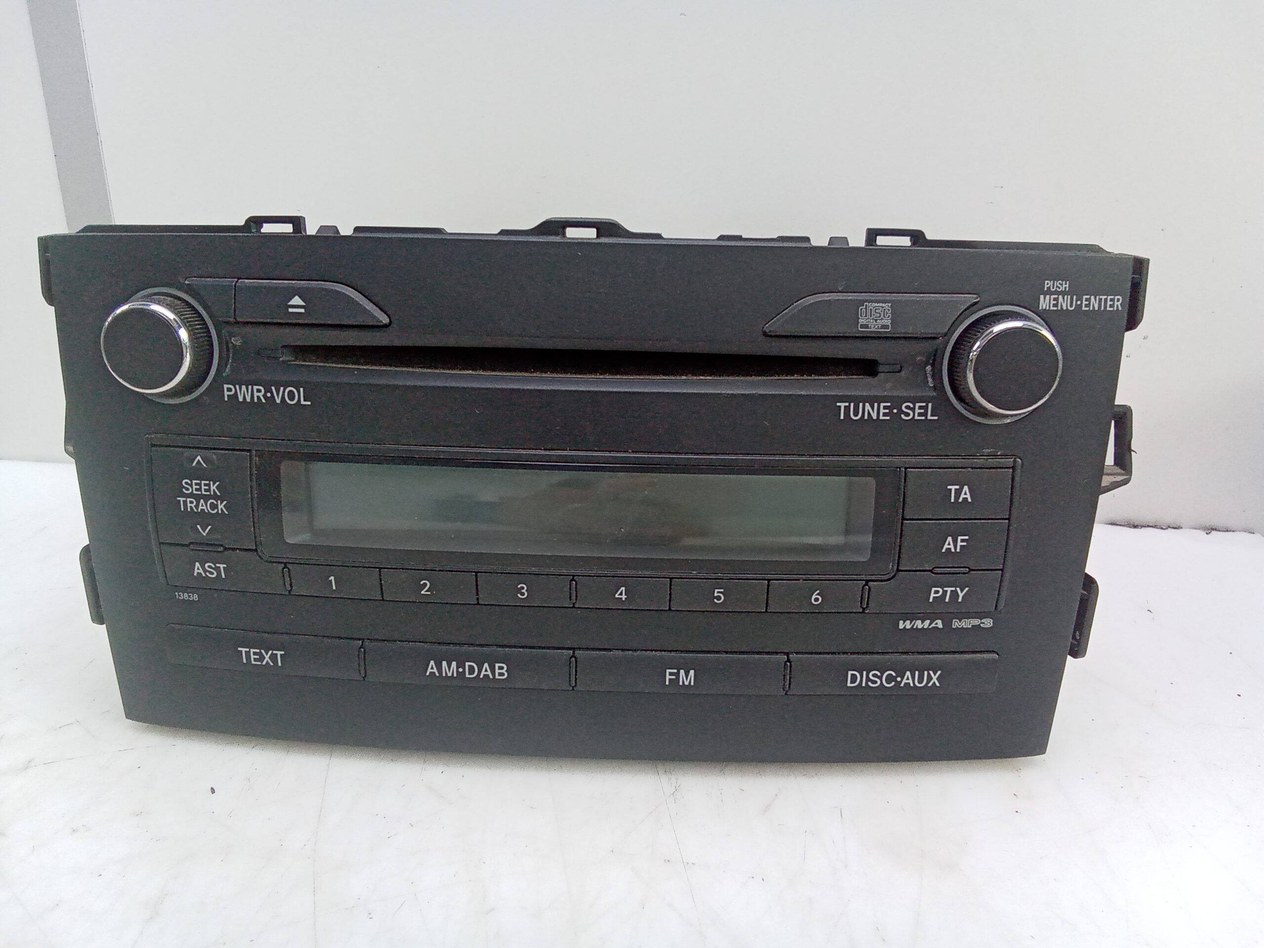Radio toyota auris (e15)(10.2006->)