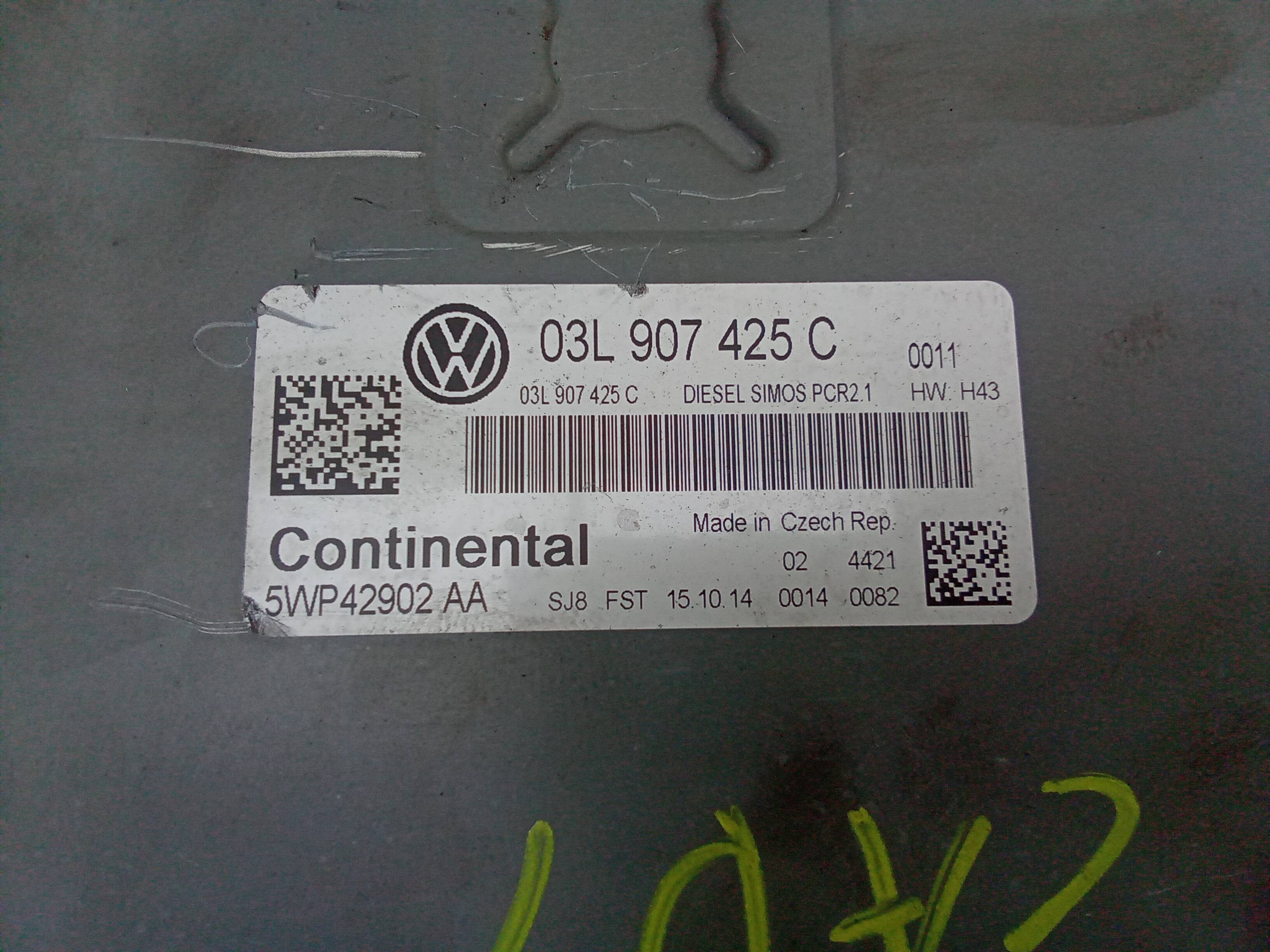 Centralita motor uce volkswagen caddy (2k)(02.2004->)