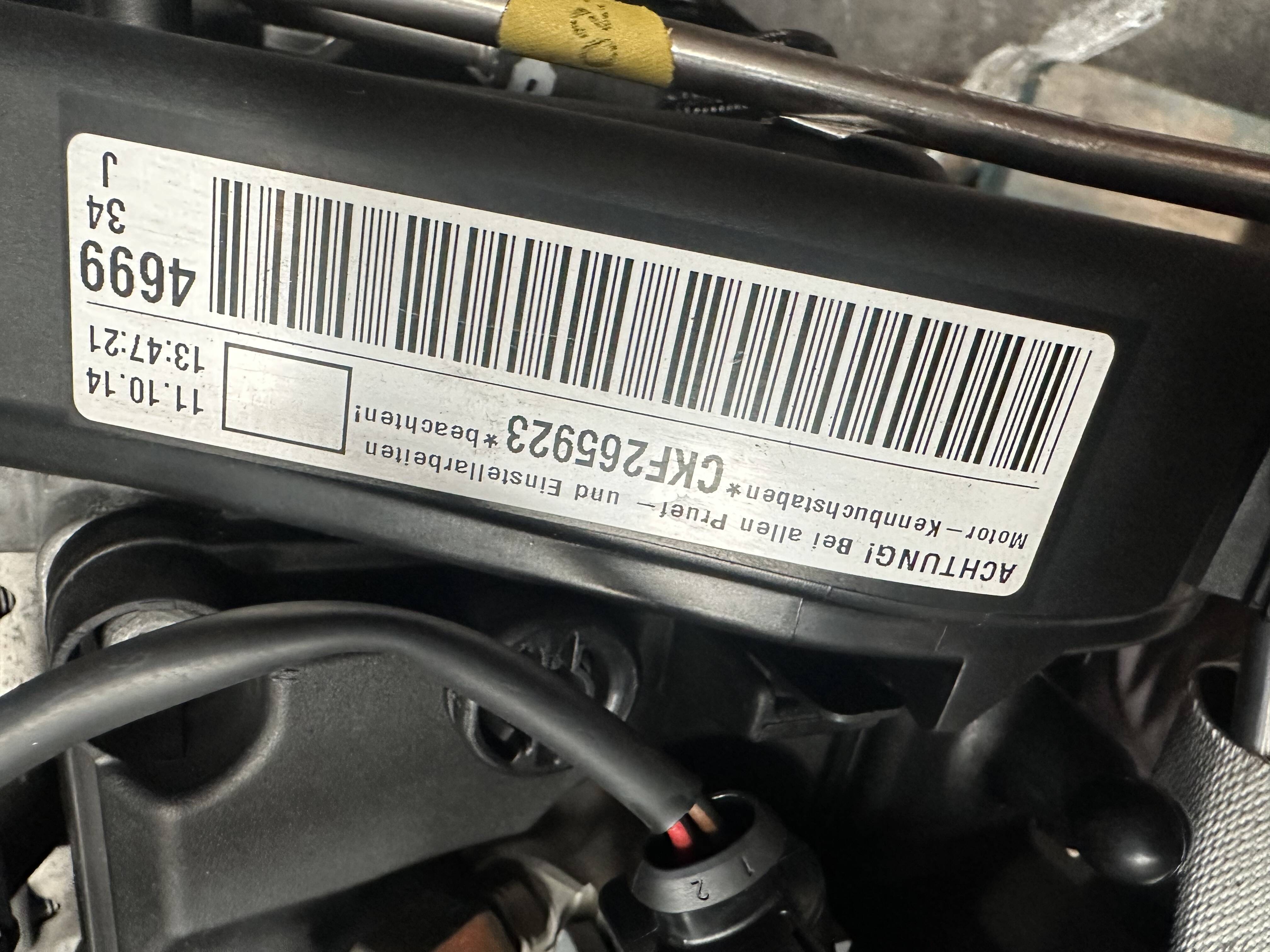 Motor completo volkswagen golf vii (5g1/be1)(09.2012->)