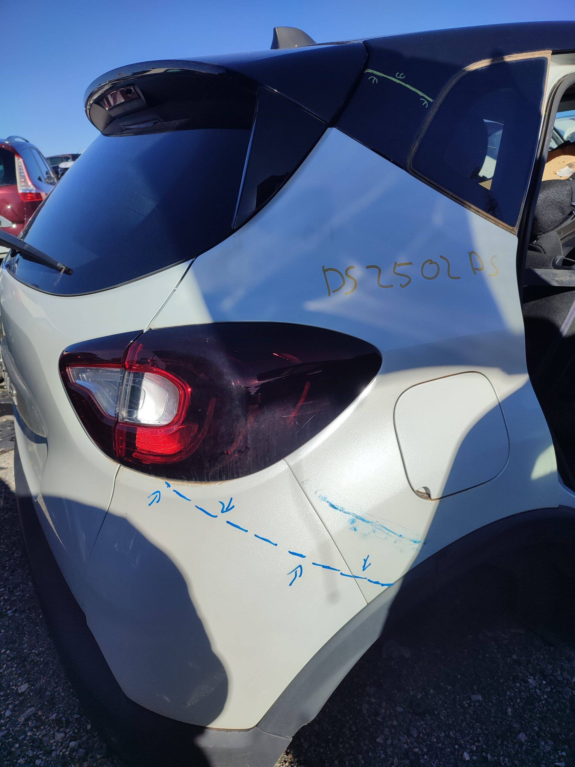 Corte chapa renault captur i (2013->)