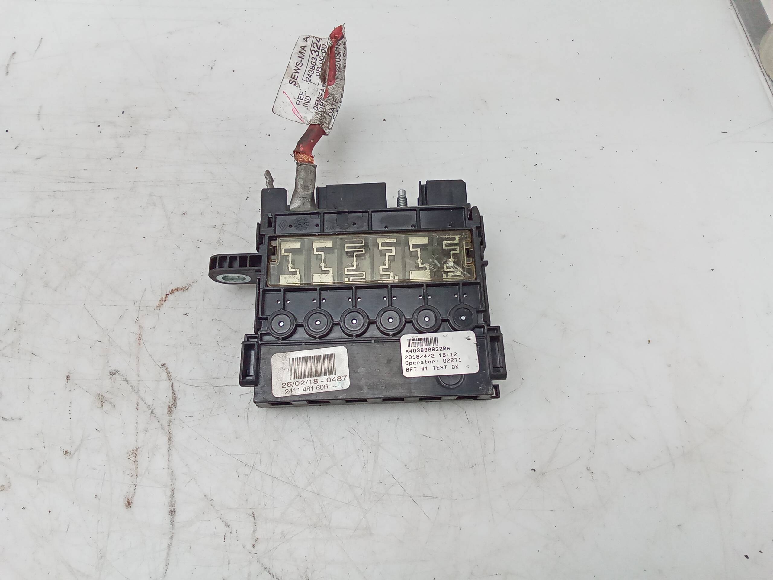 Fusible bateria renault scenic iv (2016->)