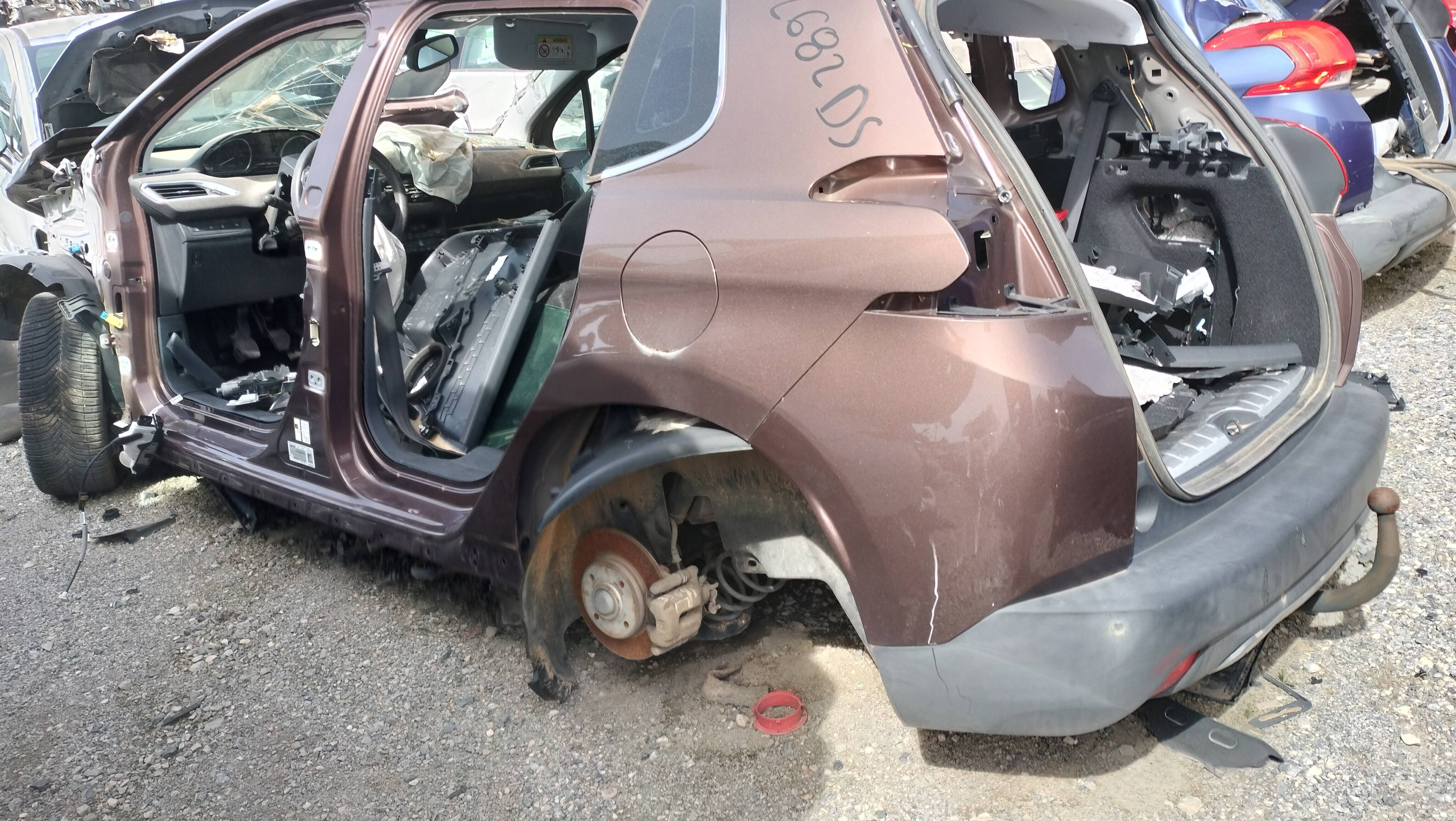 Airbag cortina delantero derecho peugeot 2008 (01.2013->)