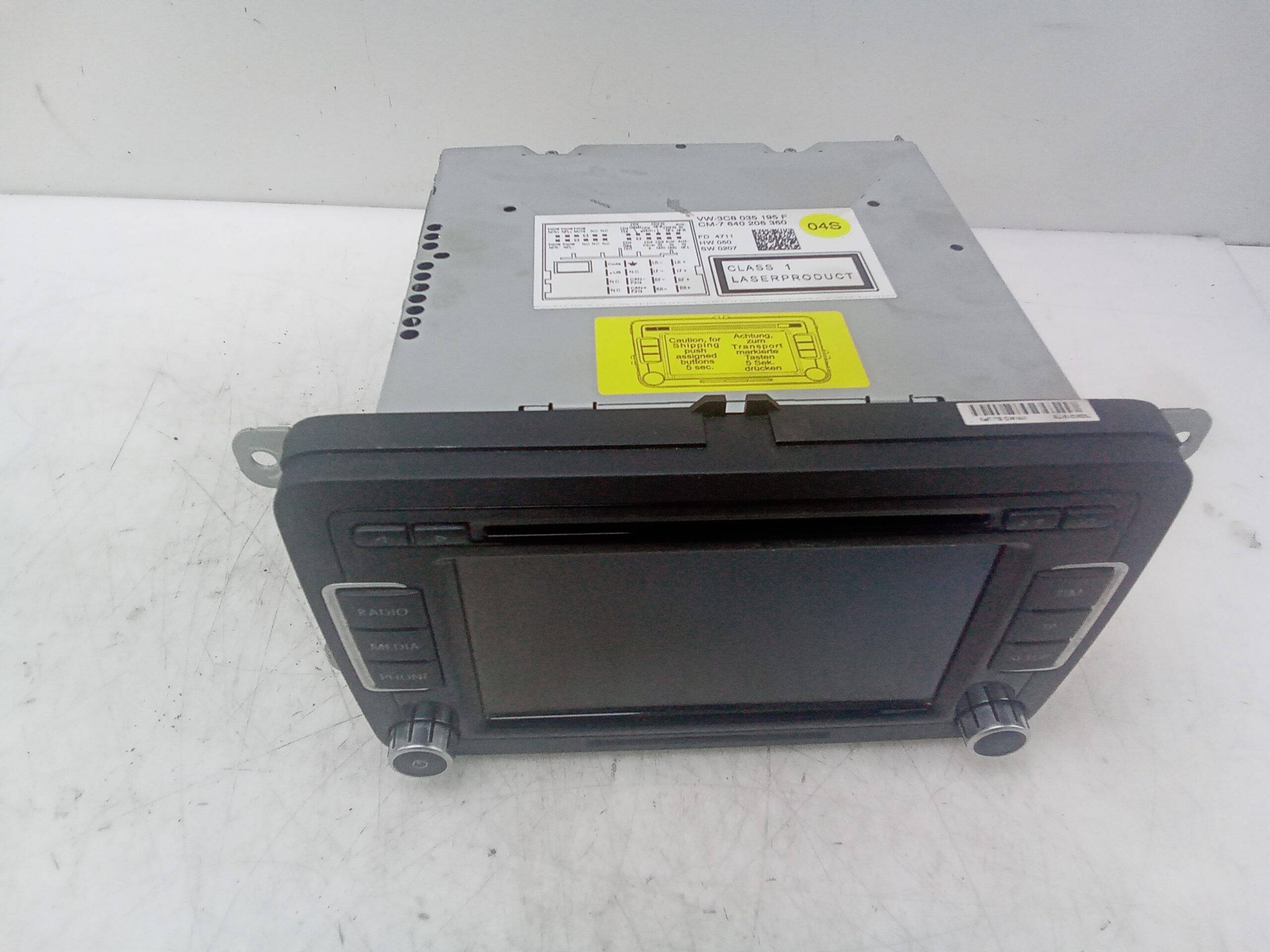 Sistema audio / radio cd volkswagen polo v (6r1)(06.2009->)