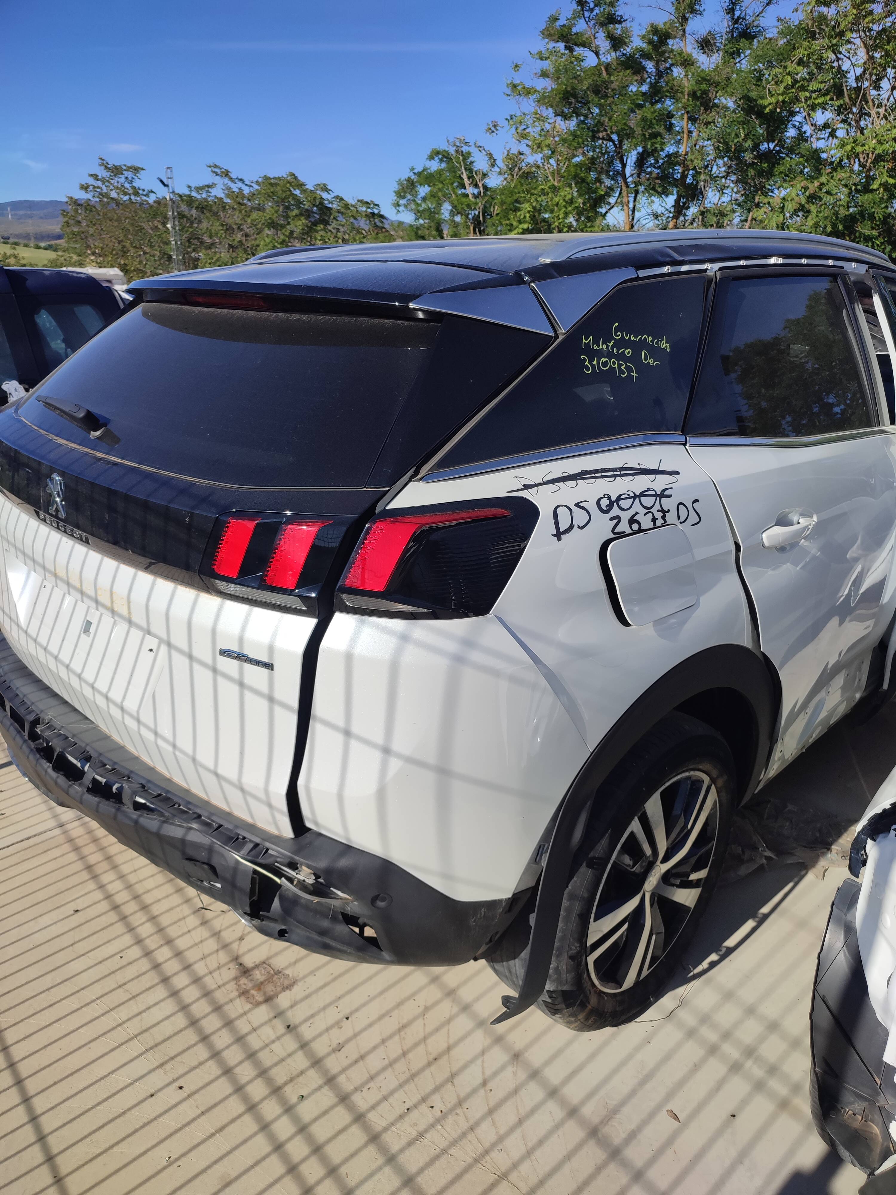 Guarnecido pilar b interior derecha peugeot 3008 (07.2016->)