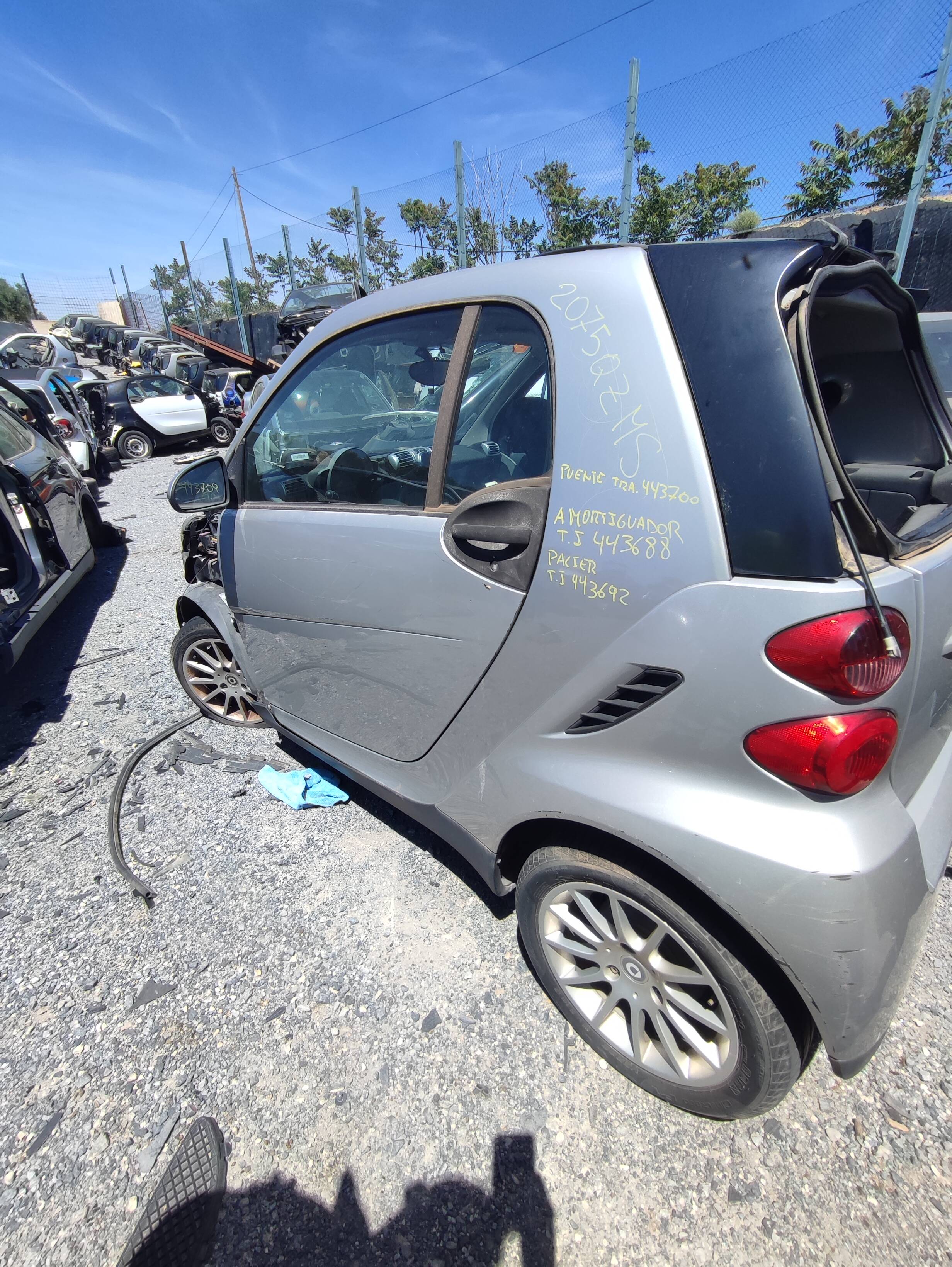 Spoiler talonera izquierda smart fortwo coupe (01.2007->)