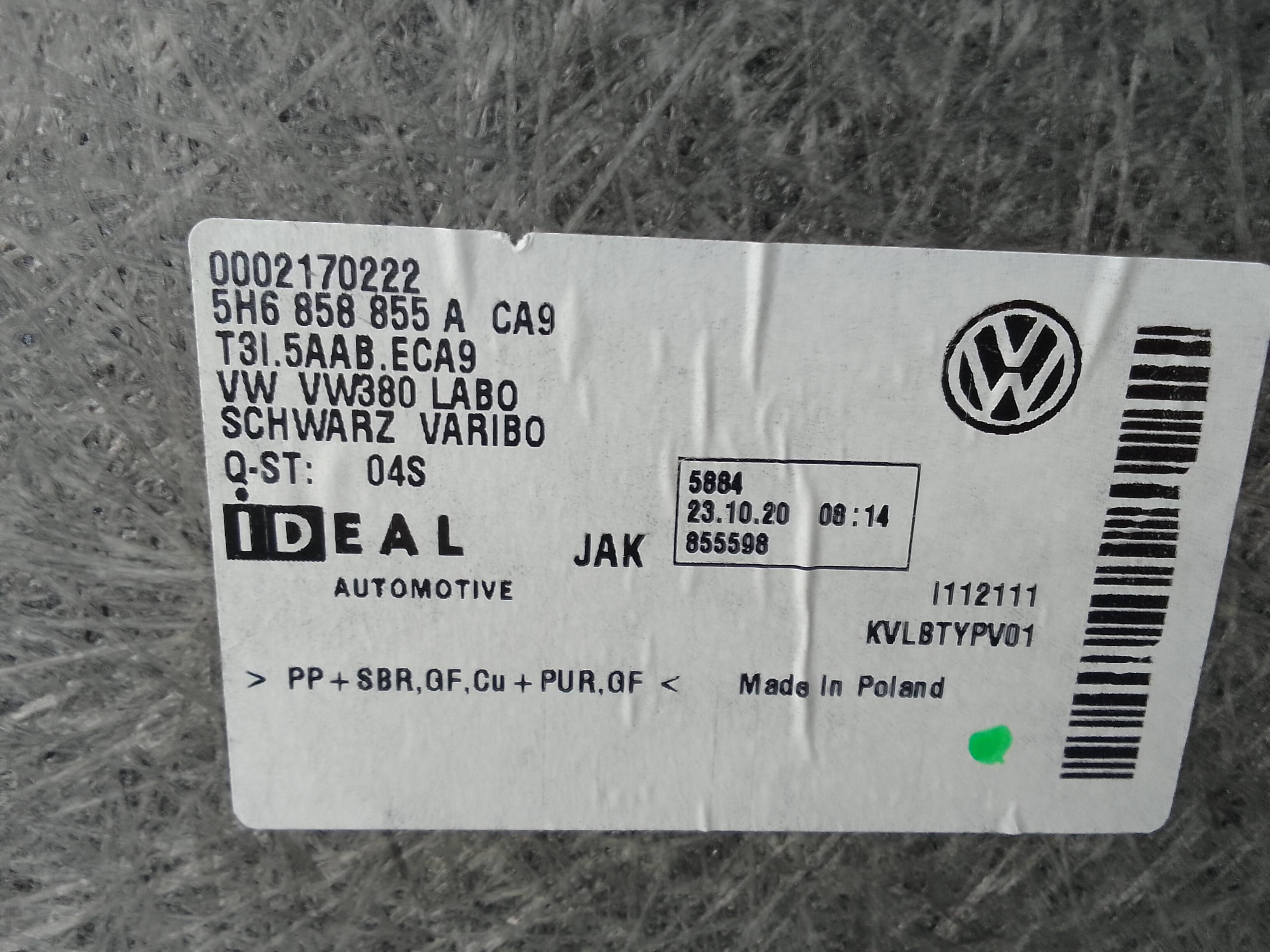 Tapa maletero volkswagen golf viii berlina (cd1)(12.2019->)