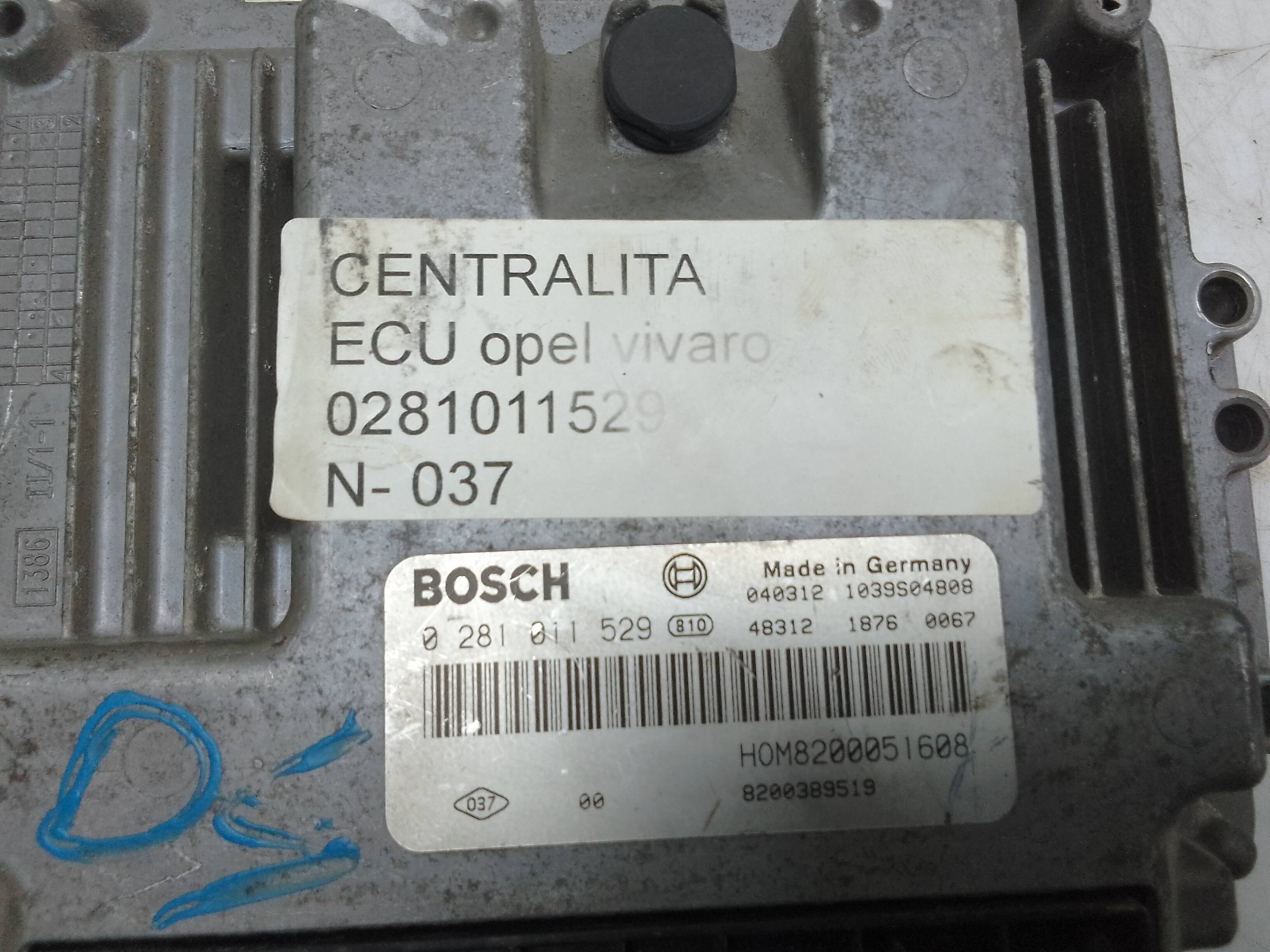 Centralita motor uce renault trafic ii furgón (04.2001->)