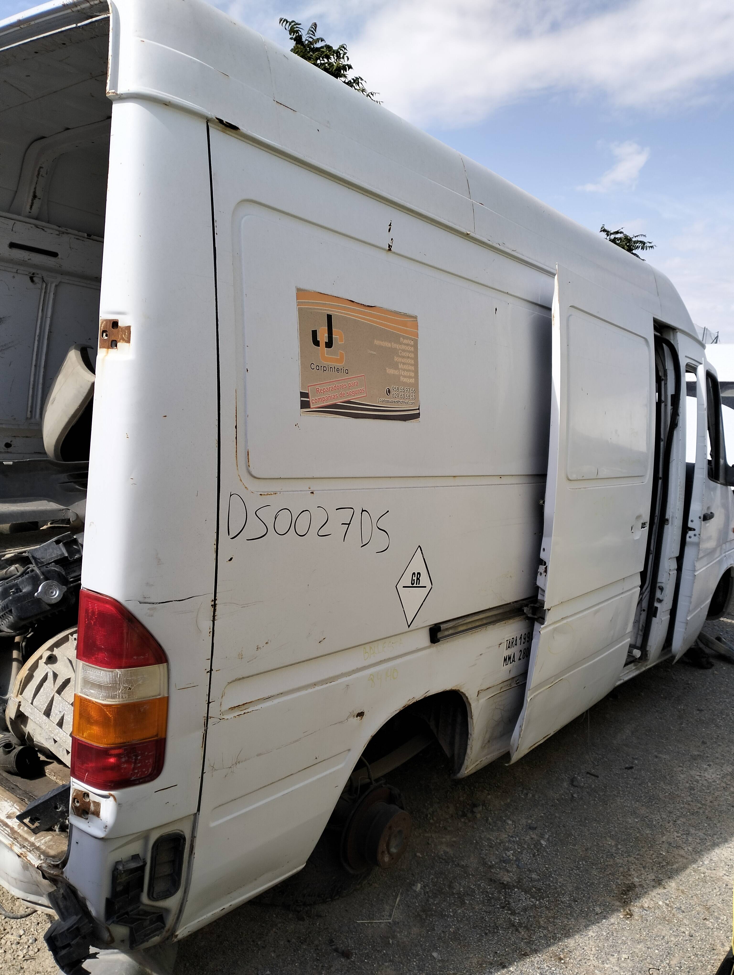 Pinza de freno trasera derecha mercedes-benz sprinter furgón (02.2000->)