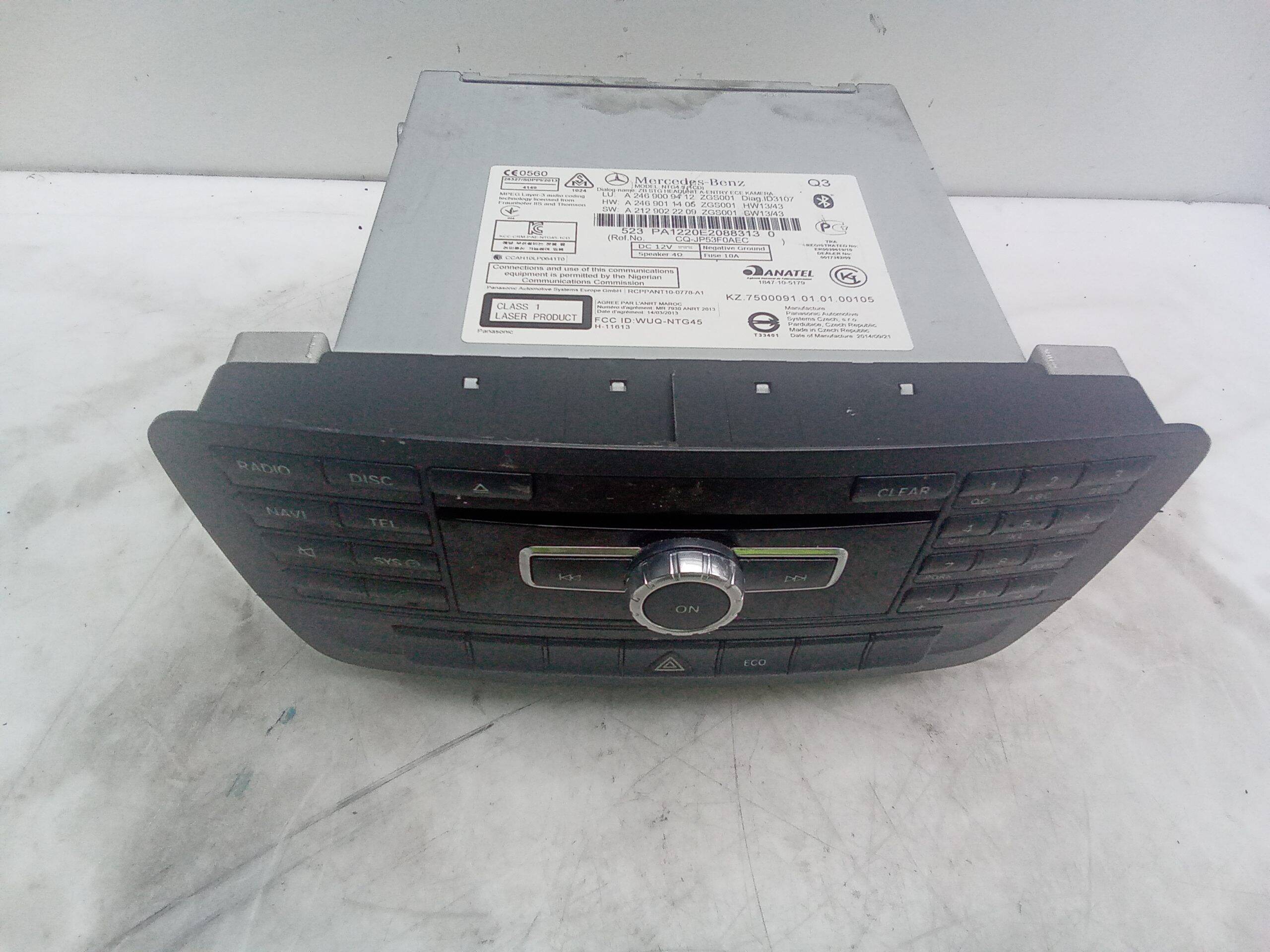 Radio mercedes-benz clase a (bm 176)(06.2012->)