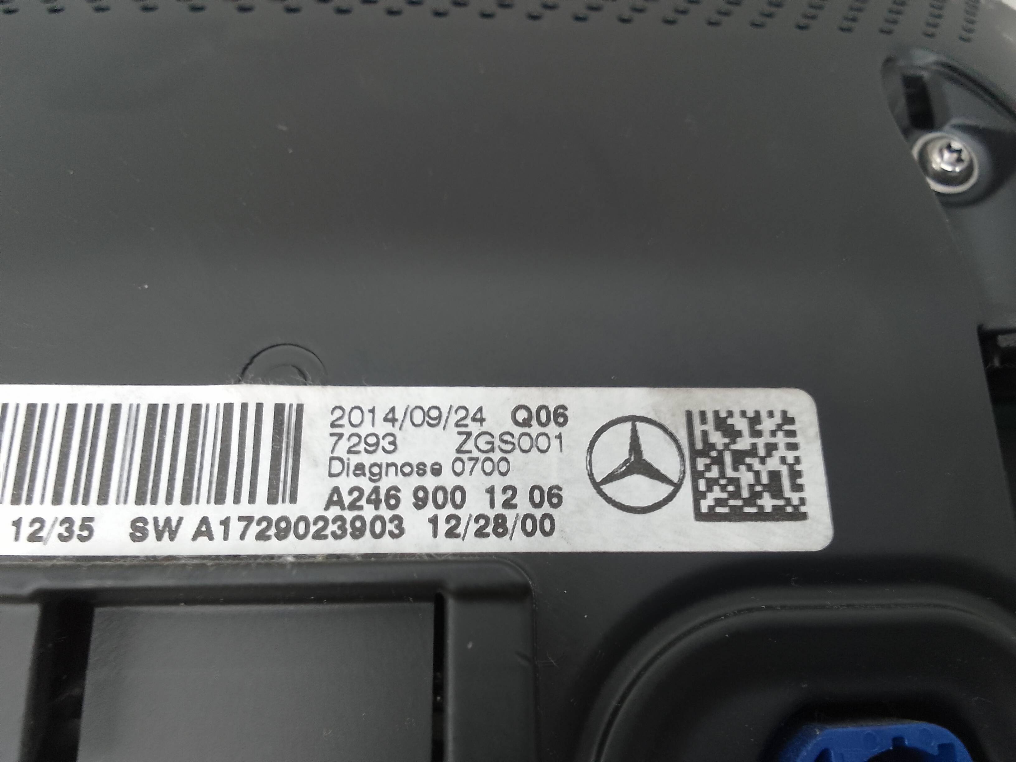 Pantalla multifuncion mercedes-benz clase a (bm 176)(06.2012->)