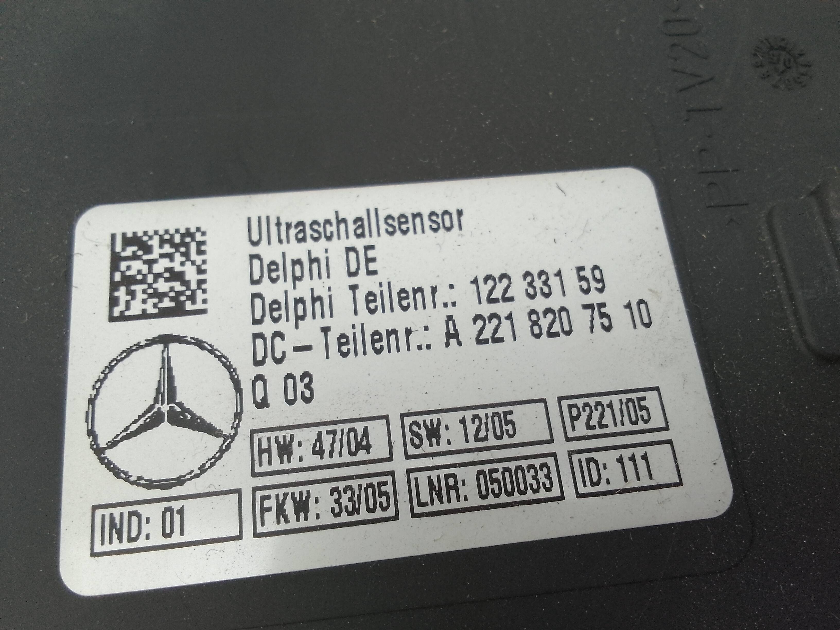 Sensor mercedes-benz clase s (bm 221) lim. (06.2005->)