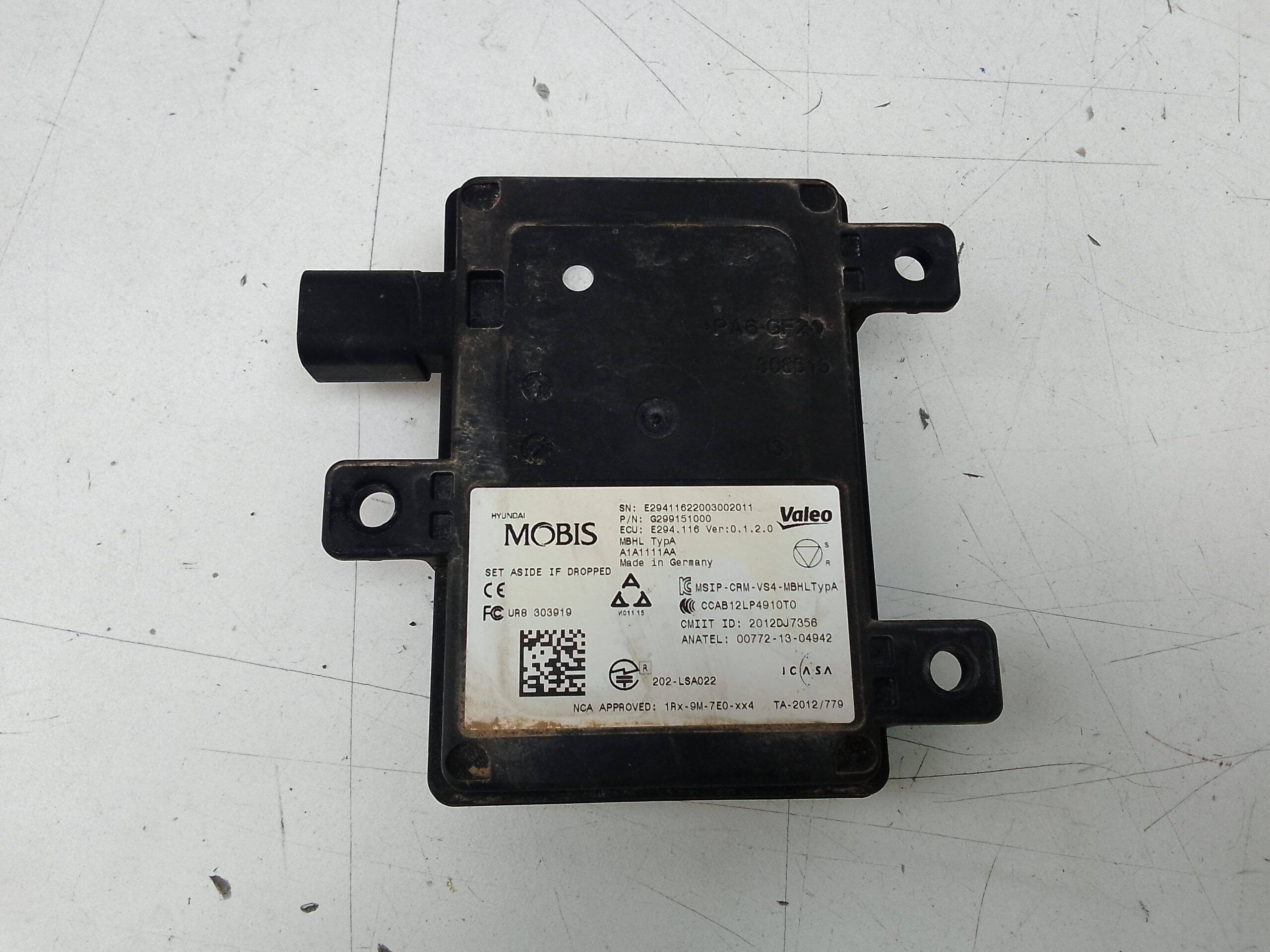 Sensor de radar delantero hyundai ioniq (2016->)