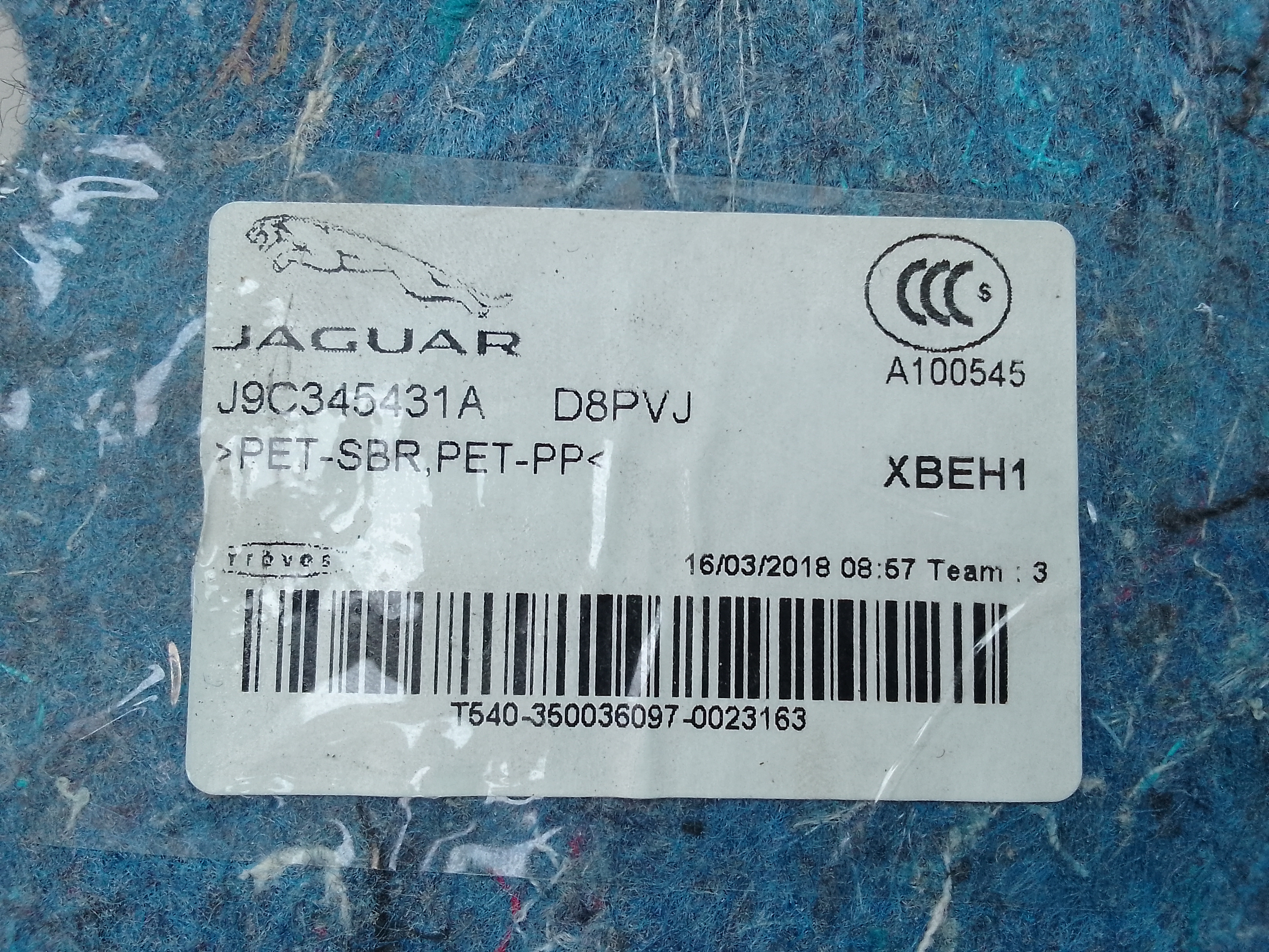 Guarnecido maletero izquierdo jaguar e-pace