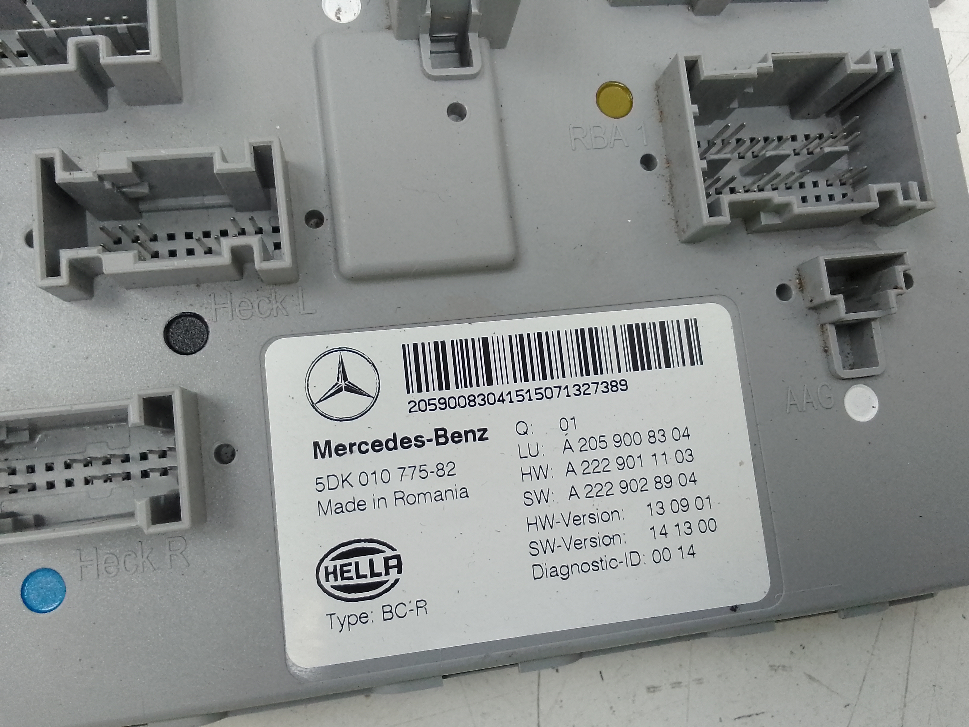 Modulo electronico mercedes-benz clase c (bm 205) berlina (03.2014->)