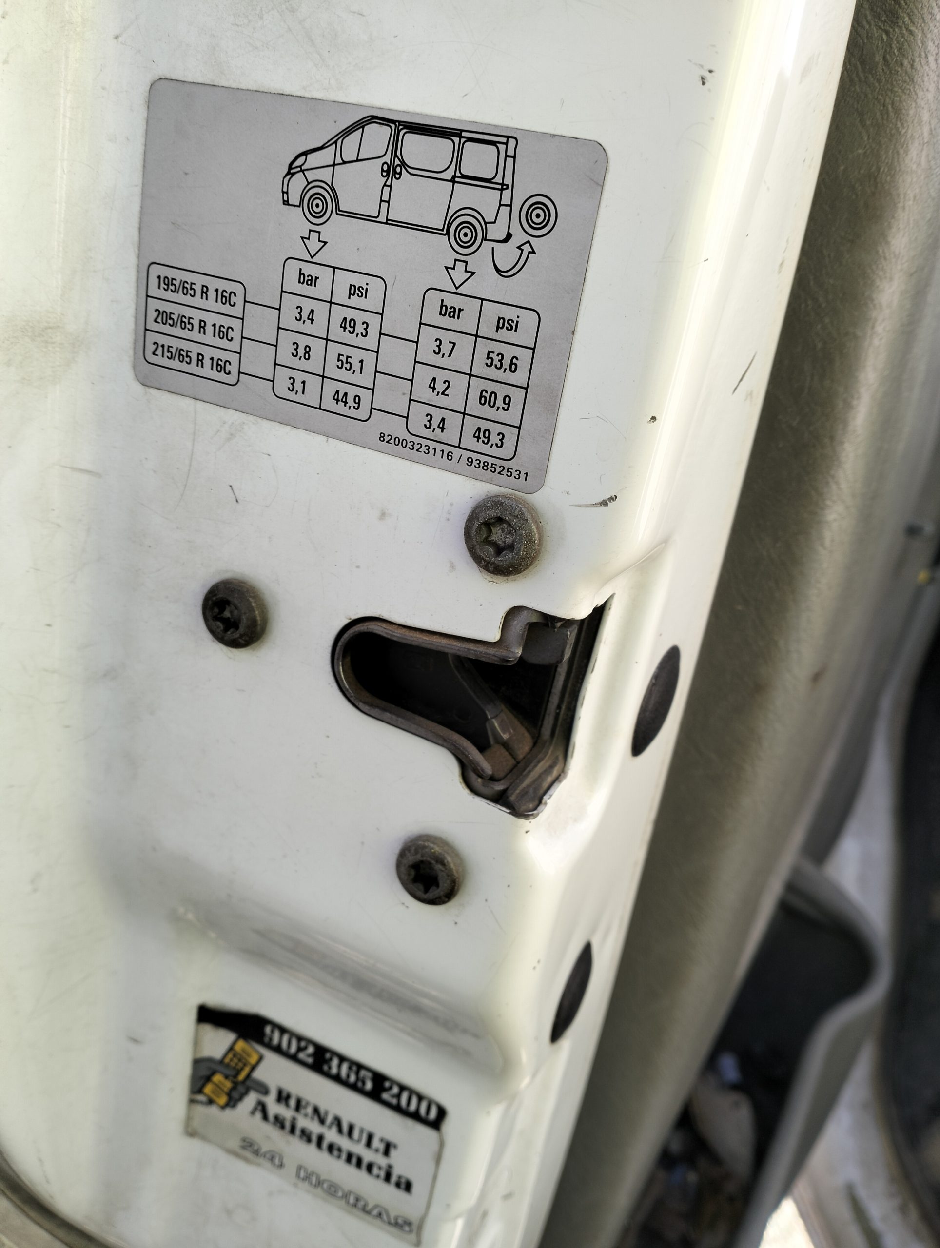 Cerradura puerta delantera izquierda renault trafic ii furgón (04.2001->)