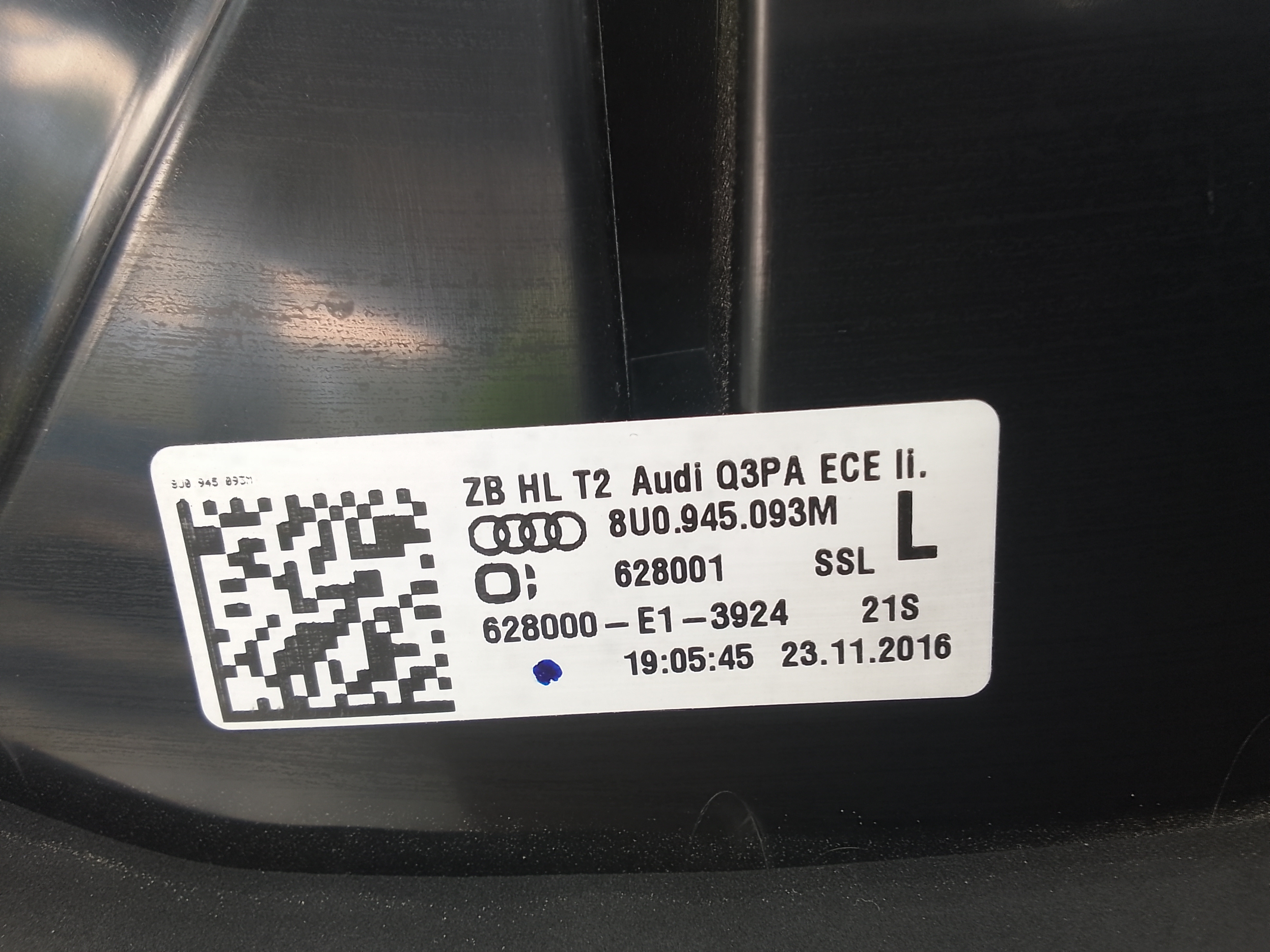 Piloto trasero izquierdo audi q3 (8ug)(11.2014->)