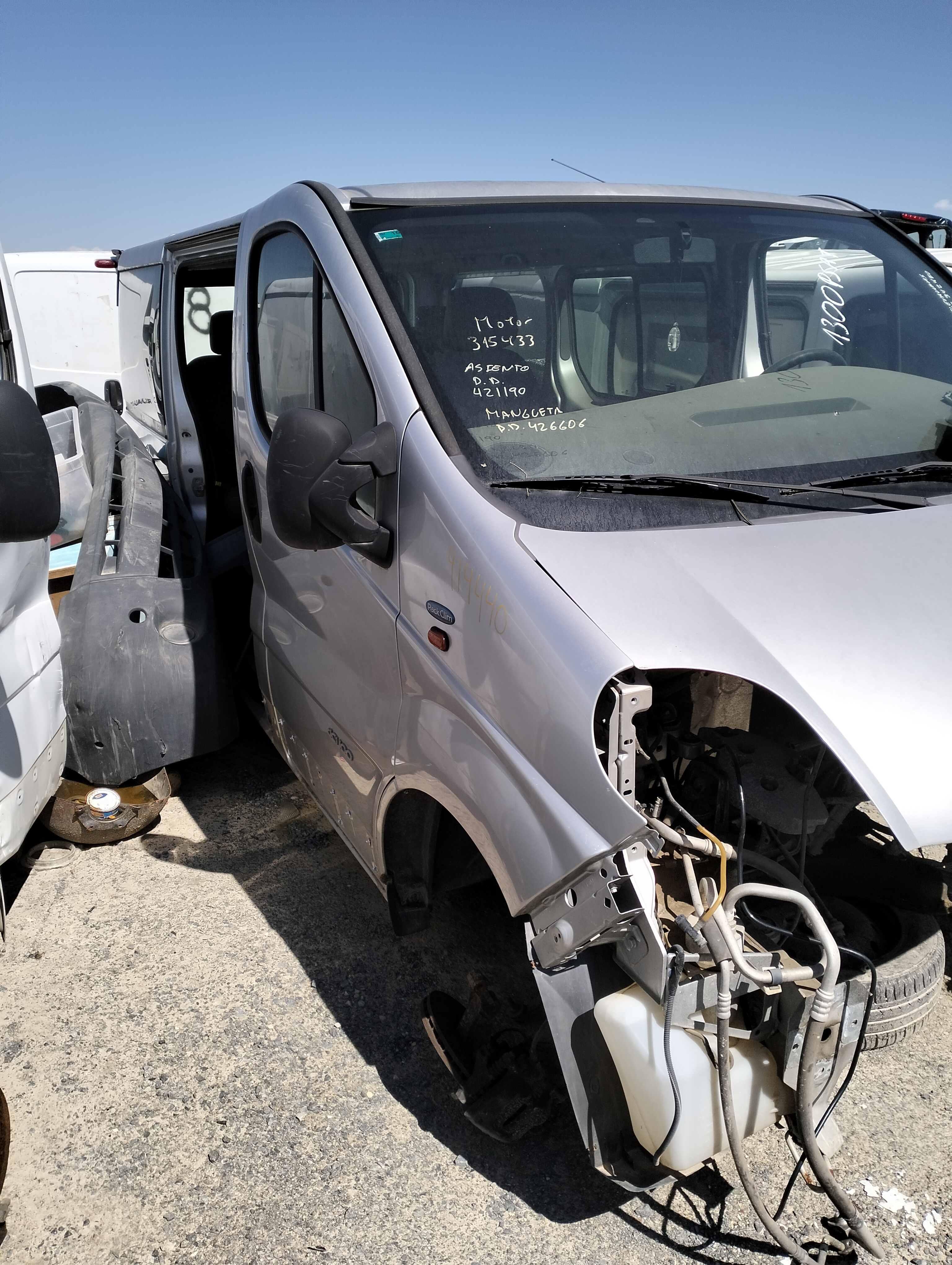 Cristal puerta delantera derecha renault trafic ii combi (04.2001->)