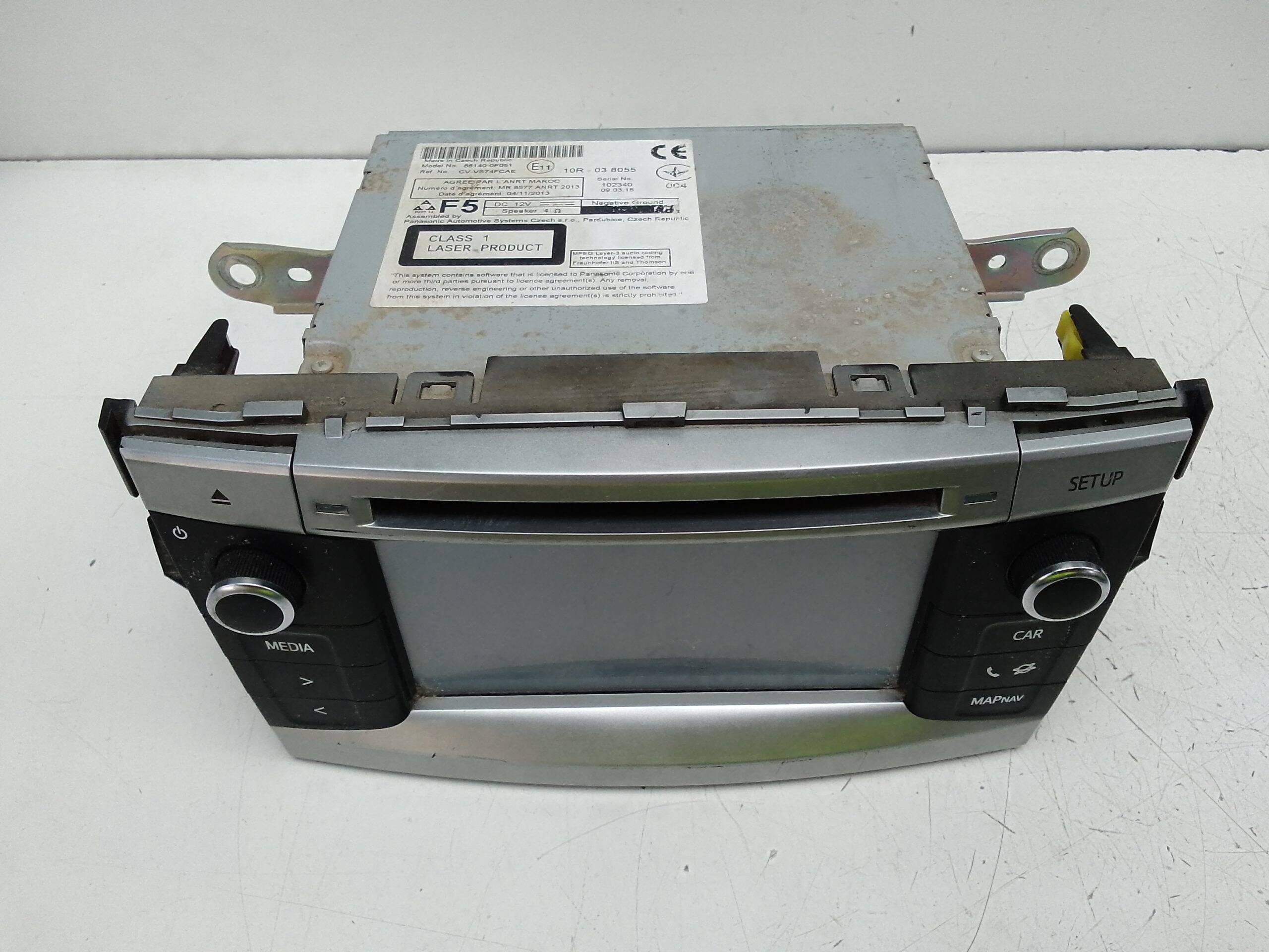 Sistema audio/radio cd toyota verso (aur2/zgr2)(2009->)