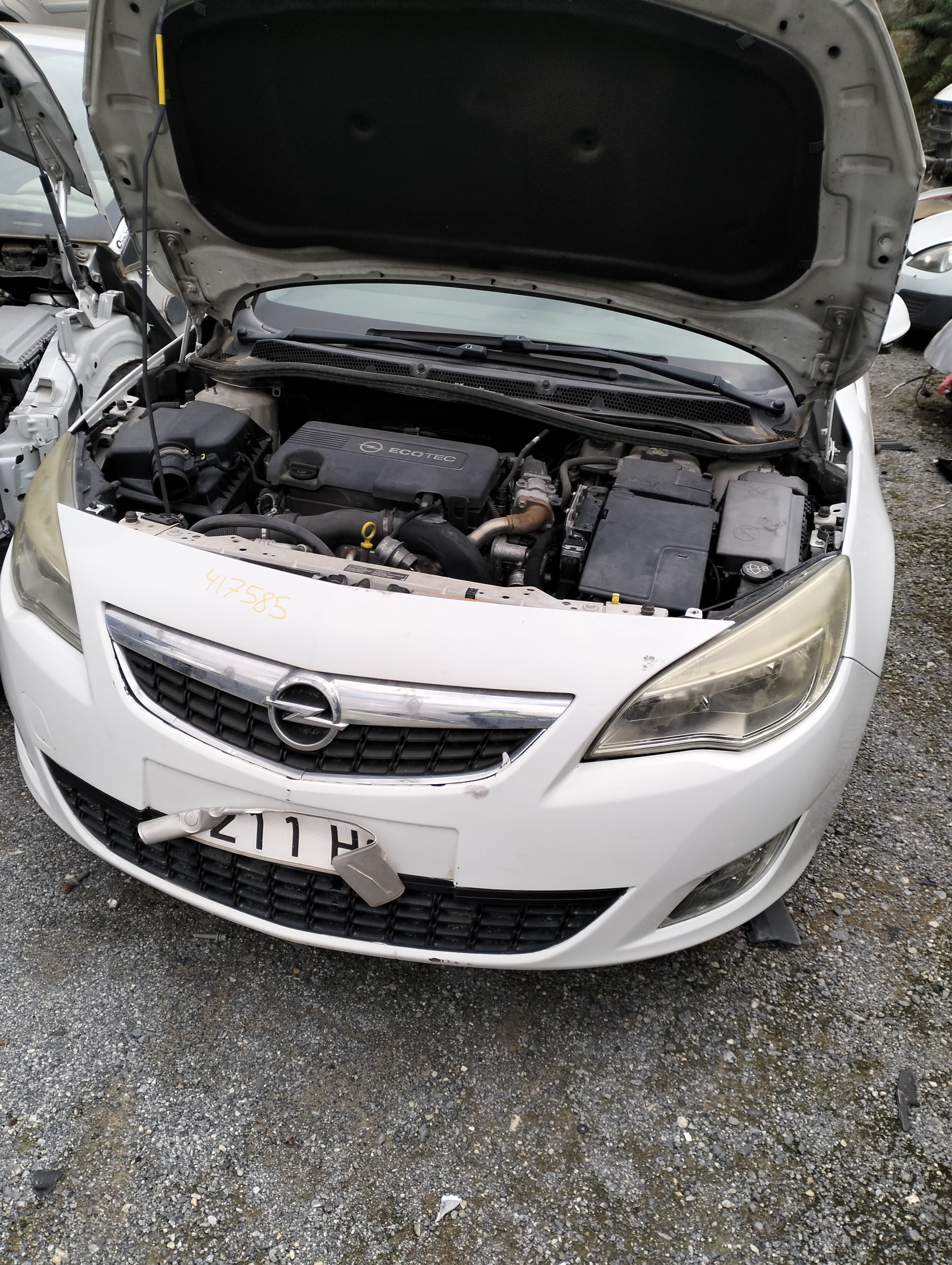 Radiador agua opel astra j berlina 5p (12.2009->)