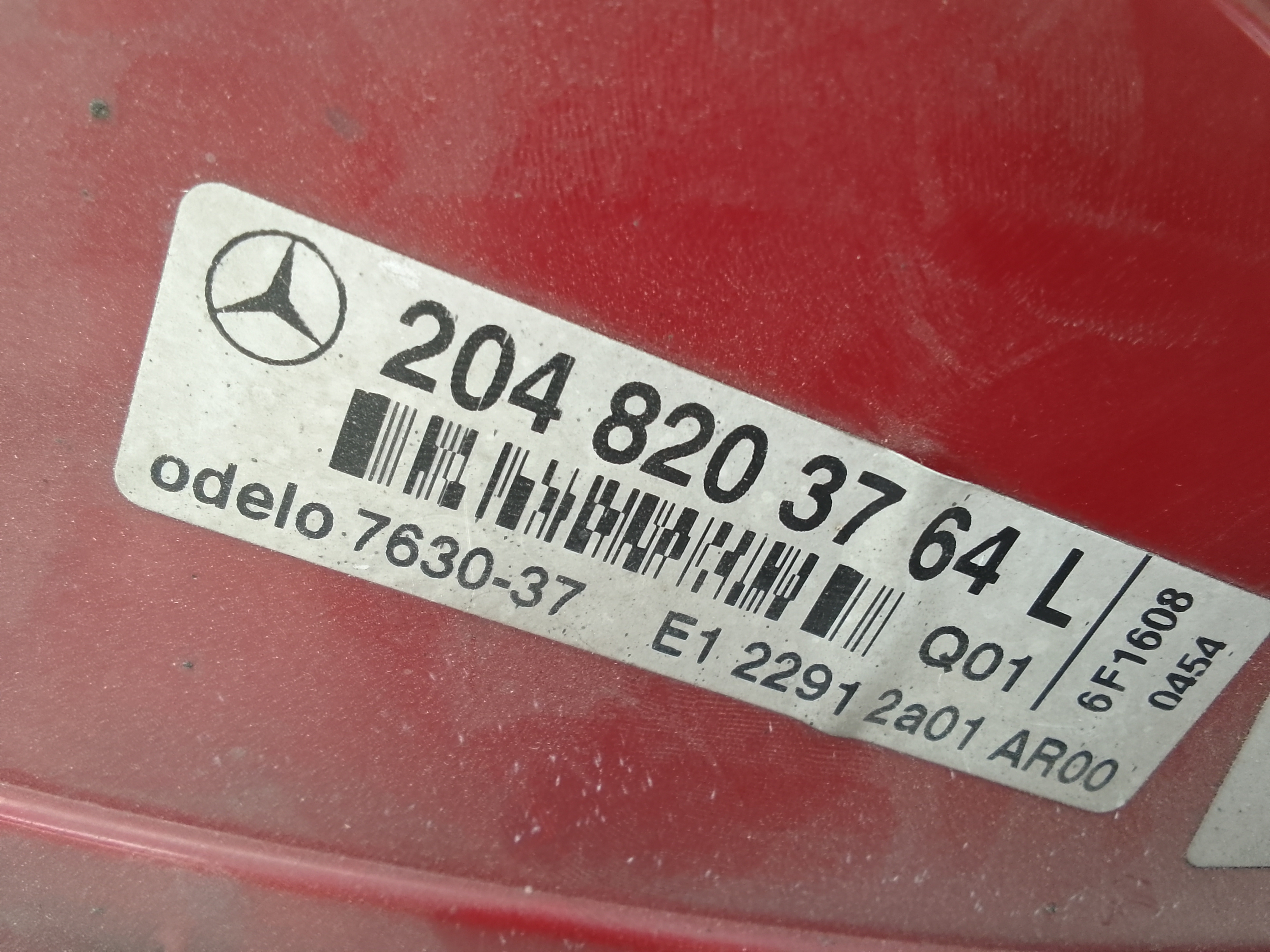 Piloto trasero izquierdo mercedes-benz clase c (bm 204) berlina (01.2007->)