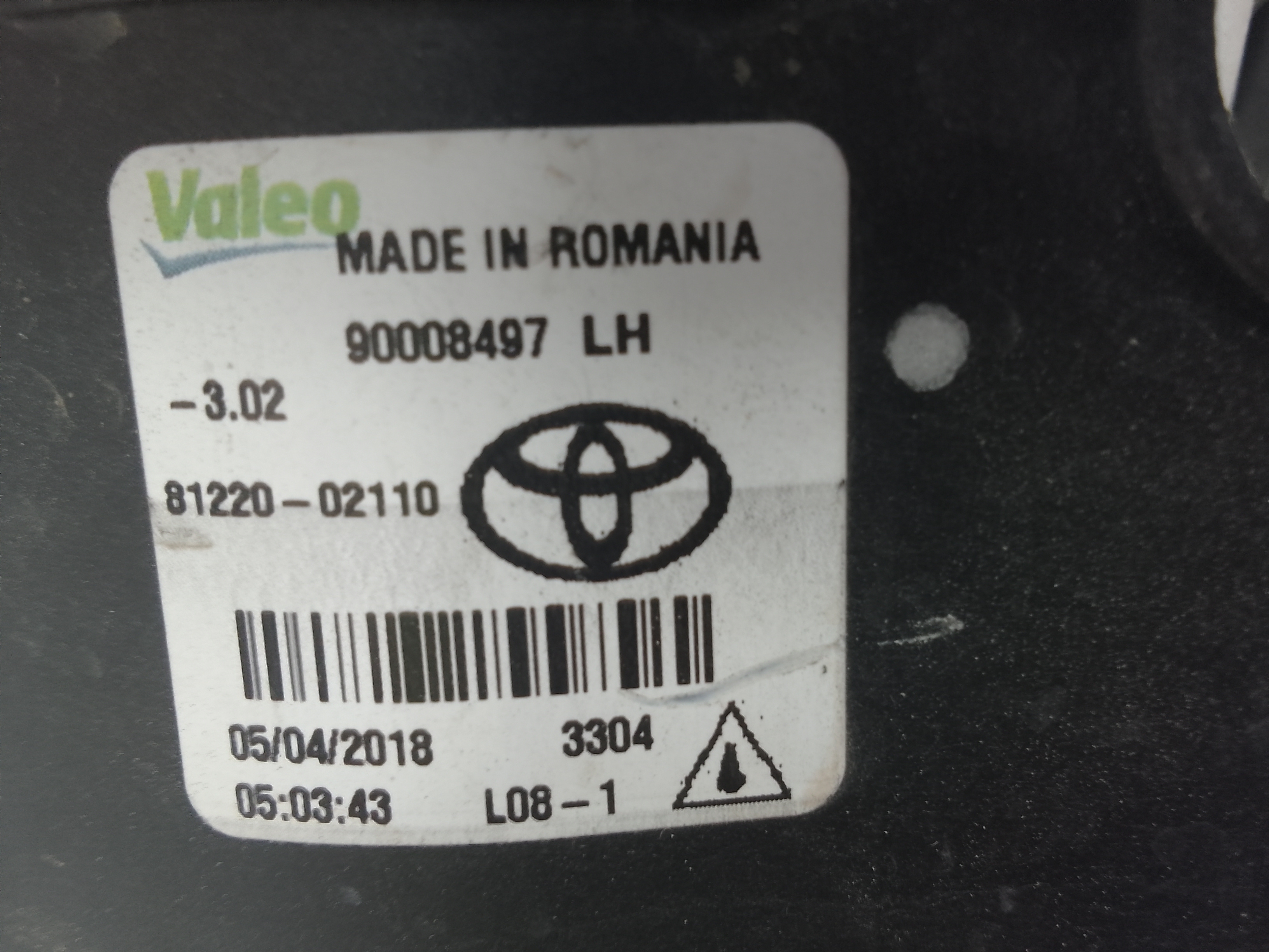 Faro antiniebla izquierdo toyota yaris (xp13)(2017->)