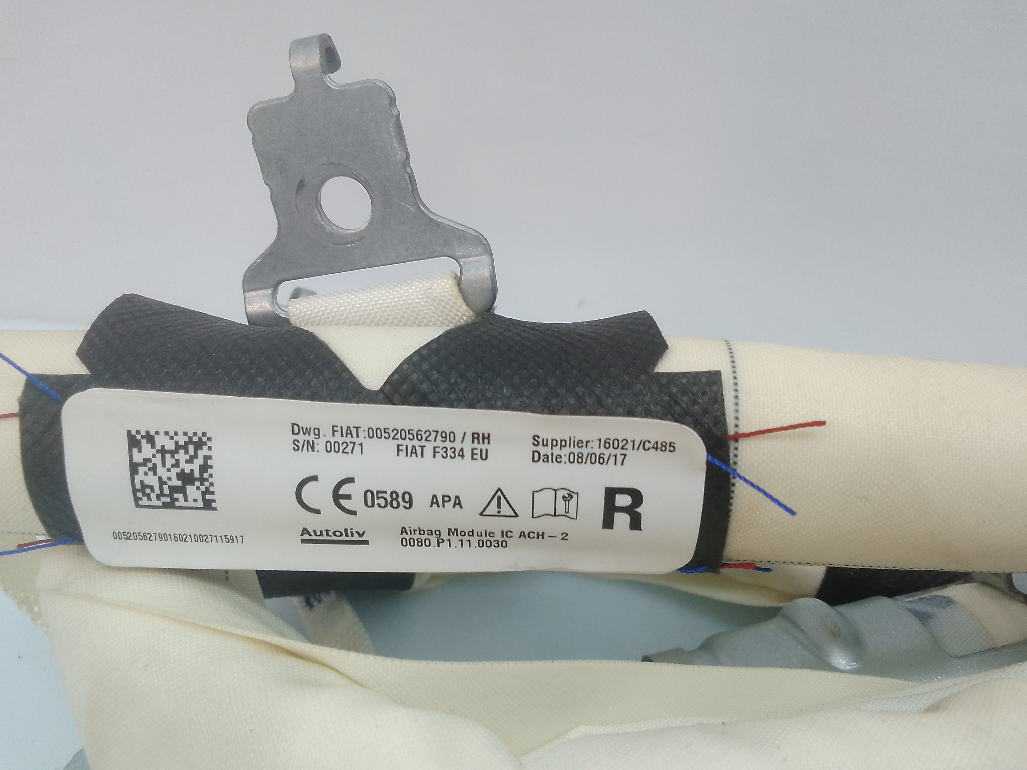 Airbag cortina delantero derecho fiat 500x (334)(2014->)