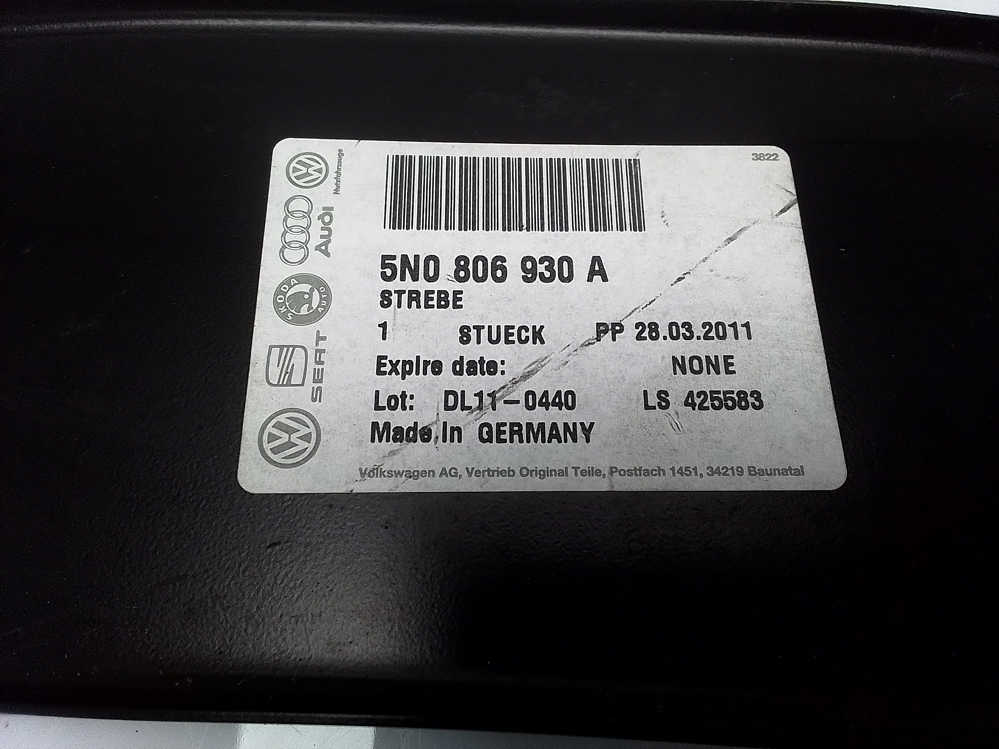 Soporte faro derecho volkswagen tiguan (5n1)(11.2007->)