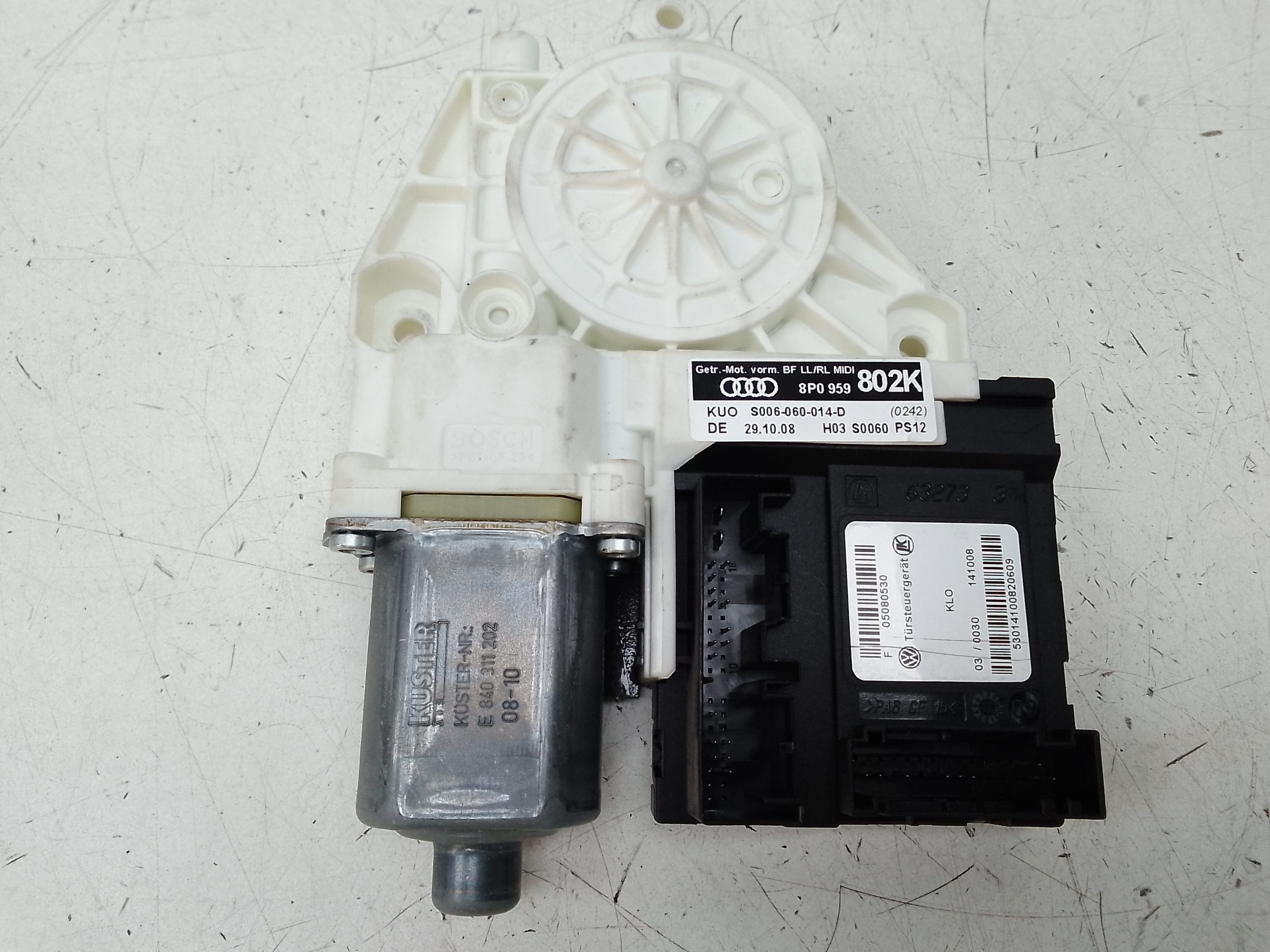 Motor elevalunas delantero derecho audi a3 sportback (8pa)(09.2004->)